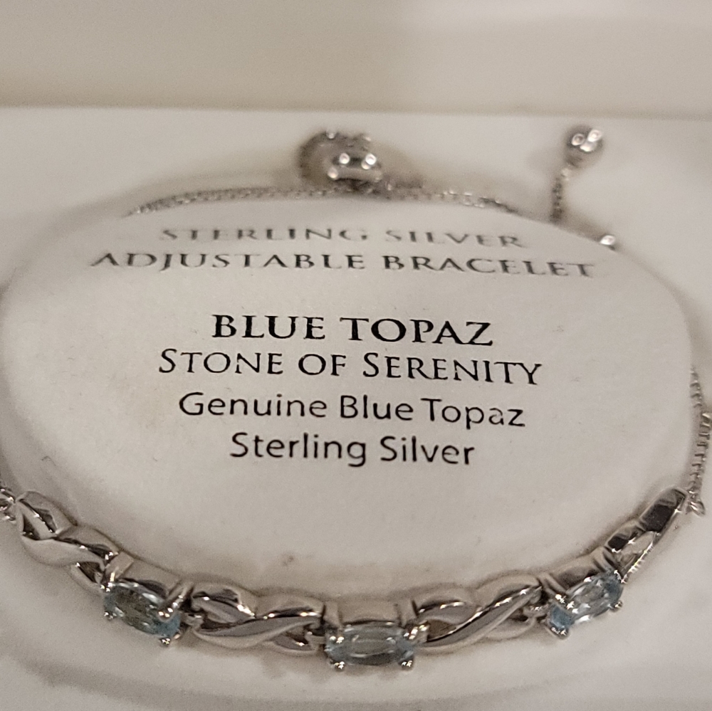 NWT blue topaz bracelet